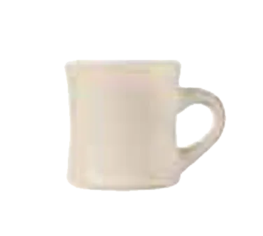 Libbey CA-75 China Mug, 8.5 oz Cream White Porcelana, Height 3⅝" Width 4¾", Non‑Stackable - 24/Case