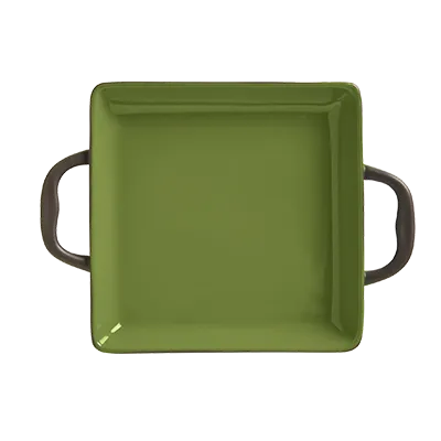 Libbey CBO-002 Mini Roasting Pan, 11 oz (7½" x 6") Olive Ceramic Dish, 350°F Heat‑Resistant - 12/Case