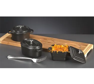 Libbey CIS-27 Miniature Dutch Oven, 11 Oz Cast Iron, Black, 6"¼ L x 3"5⁄8 W x 3" H, 12/Case