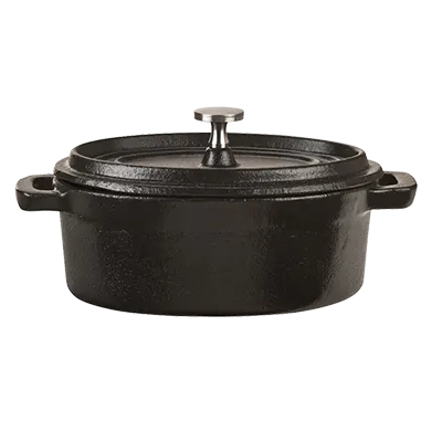 Libbey CIS-27 Miniature Dutch Oven, 11 Oz Cast Iron, Black, 6"¼ L x 3"5⁄8 W x 3" H, 12/Case