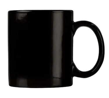 Libbey CM-12-B China Mug – 12‑Ounce Slate™ Porcelain, 4‑3/4" Dia, 3‑3/4" H, Non‑Stackable - 12/Case