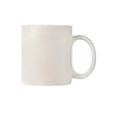 Libbey CM-12 - China Mug, 12‑Ounce White Porcelain H 3‑3/4" T 3‑1/4" D 4‑3/4" - 12/Case