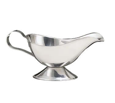 Libbey CT-127 Gravy Boat, 10 oz (0.3 L) 18/8 Stainless Steel, Belle Collection - 1/Case
