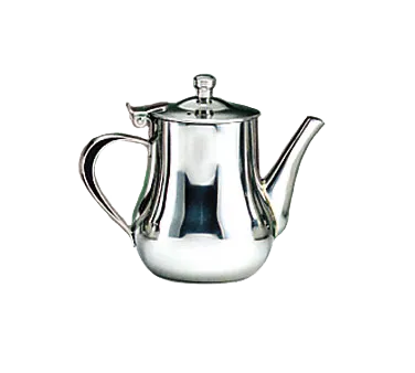 Libbey CT-504 - 13 oz Coffee Pot, Belle Collection, 18/8 Stainless Steel with Lid - 1/Case