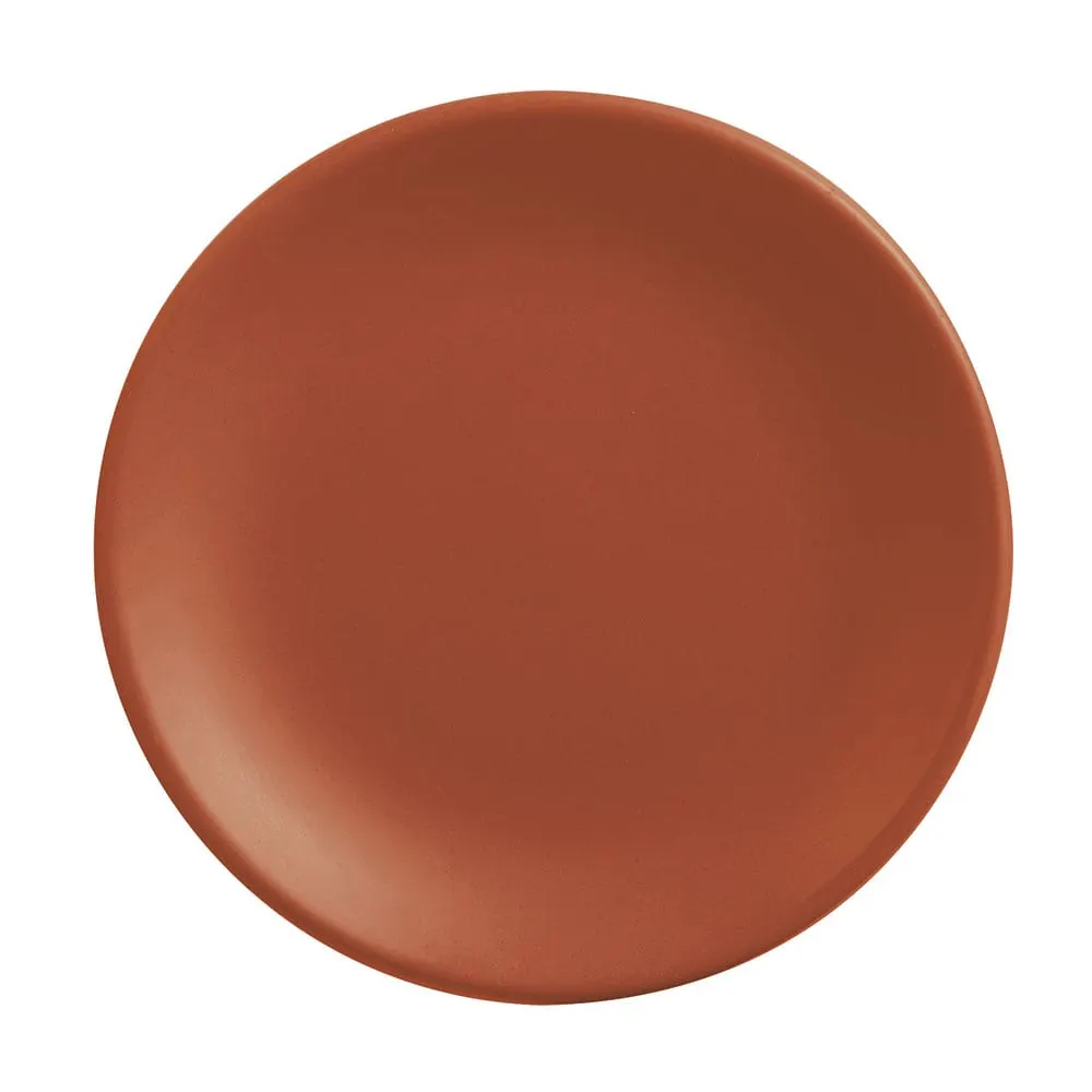 Libbey DRI-1-C - 6" Round Coupe Rim China Plate, Vitrified Porcelain, Satin Matte Finish - 24/Case