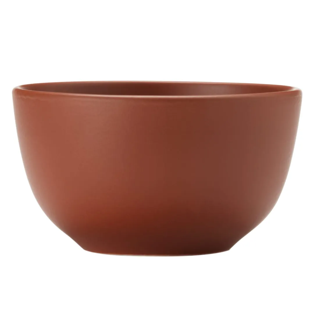 Libbey DRI-10-C - 26 oz Round Porcelain Bowl, 5½" Dia x 3⅛" H, Satin Matte Driftstone Finish - 12/Case