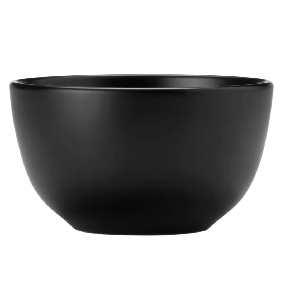 Libbey DRI-10-O - 26 oz Onyx Driftstone Porcelain Bowl, 5½" Dia x 3⅛" H, Satin Matte Finish - 12/Case