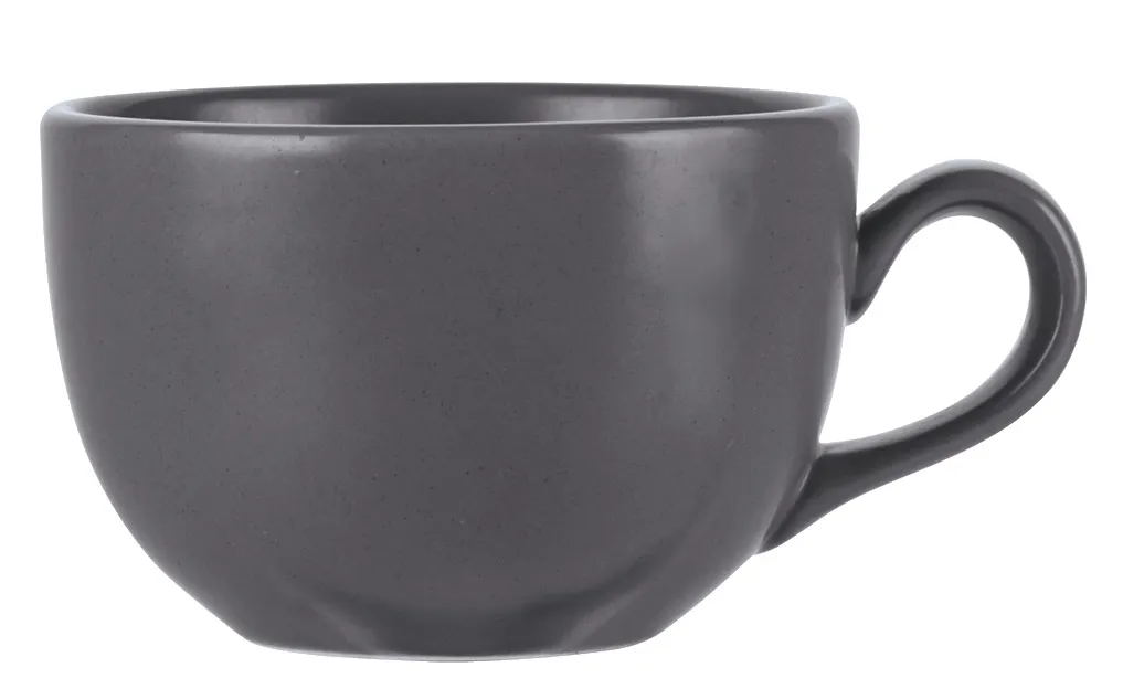Libbey DRI-12-G China Cup – 7-3/4 oz Matte Driftstone Porcelain, 2-3/8" H x 3-5/8" T x 4-1/2" D - 12/Case
