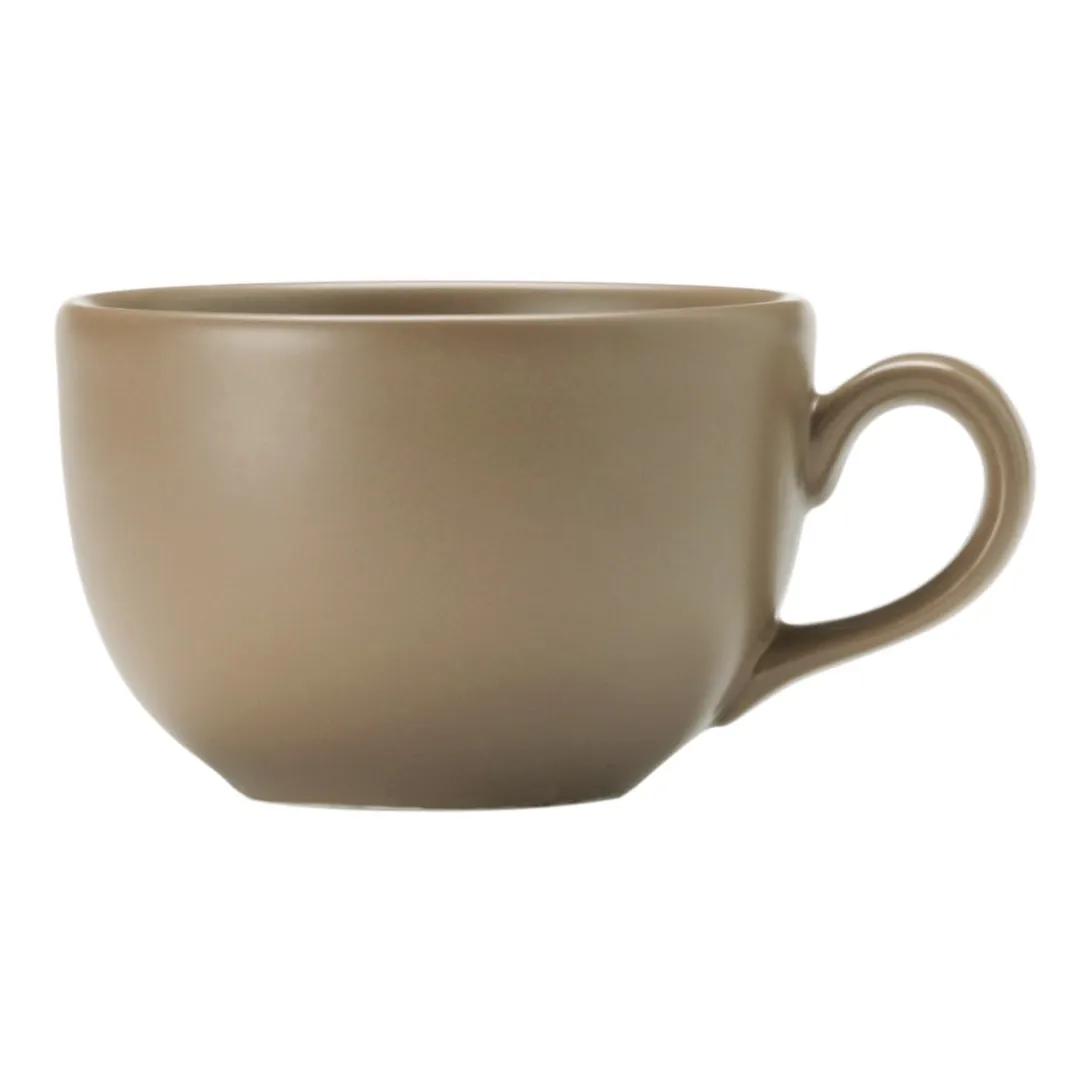 Libbey DRI-12-S - 7-3/4 oz Satin Matte Driftstone Porcelain Cup, 2-3/8" H x 3-5/8" W - 12/Case