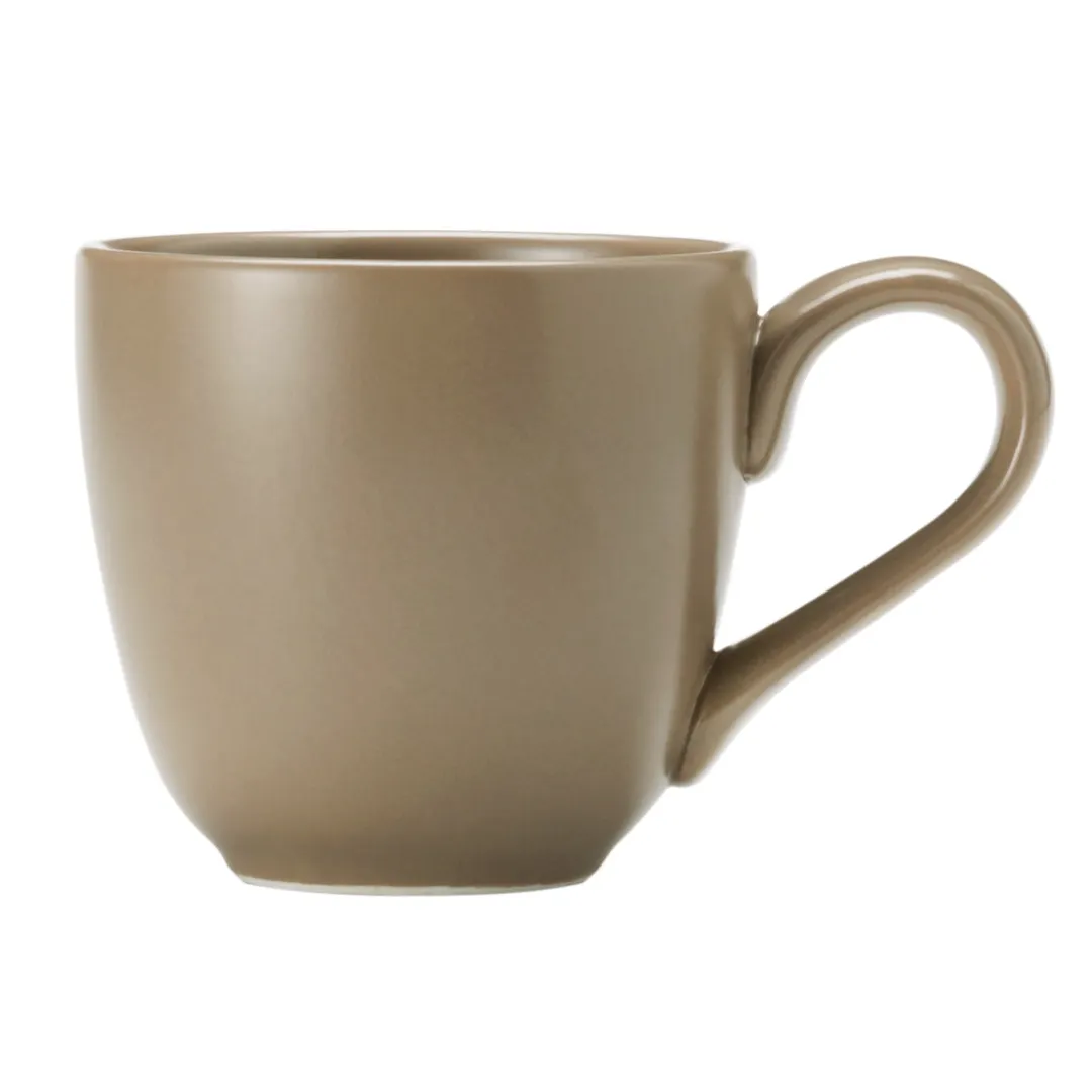 Libbey DRI-13-S China Mug – 12‑13 oz Porcelain, Satin Matte Finish, 3½" H x 3⅝" T x 2" F - 12/Case