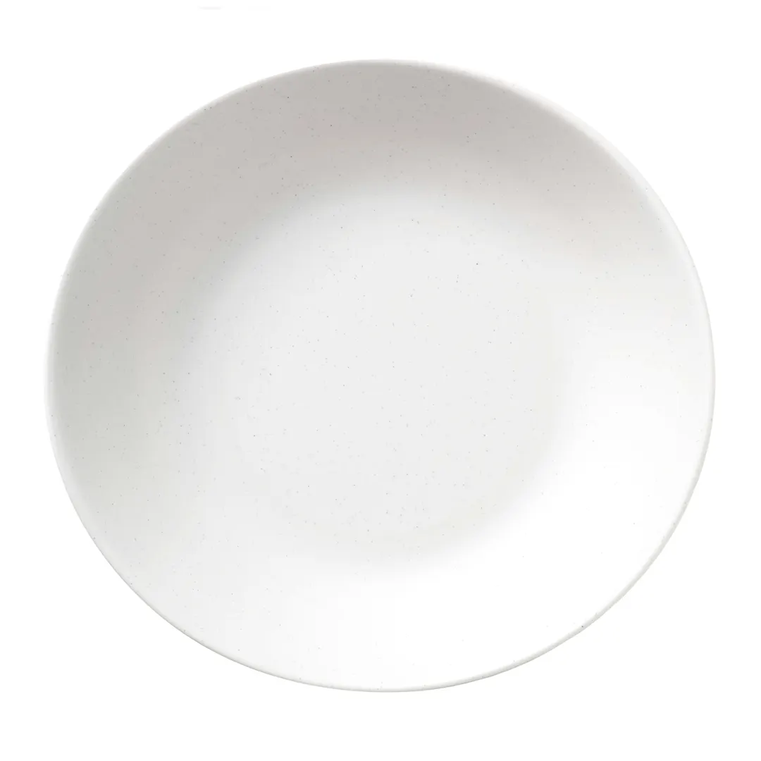 Libbey DRI-16-DME - Beige Melamine Bowl, 13.75" L x 13.06" W, Dishwasher Safe Coupe - 6/Case