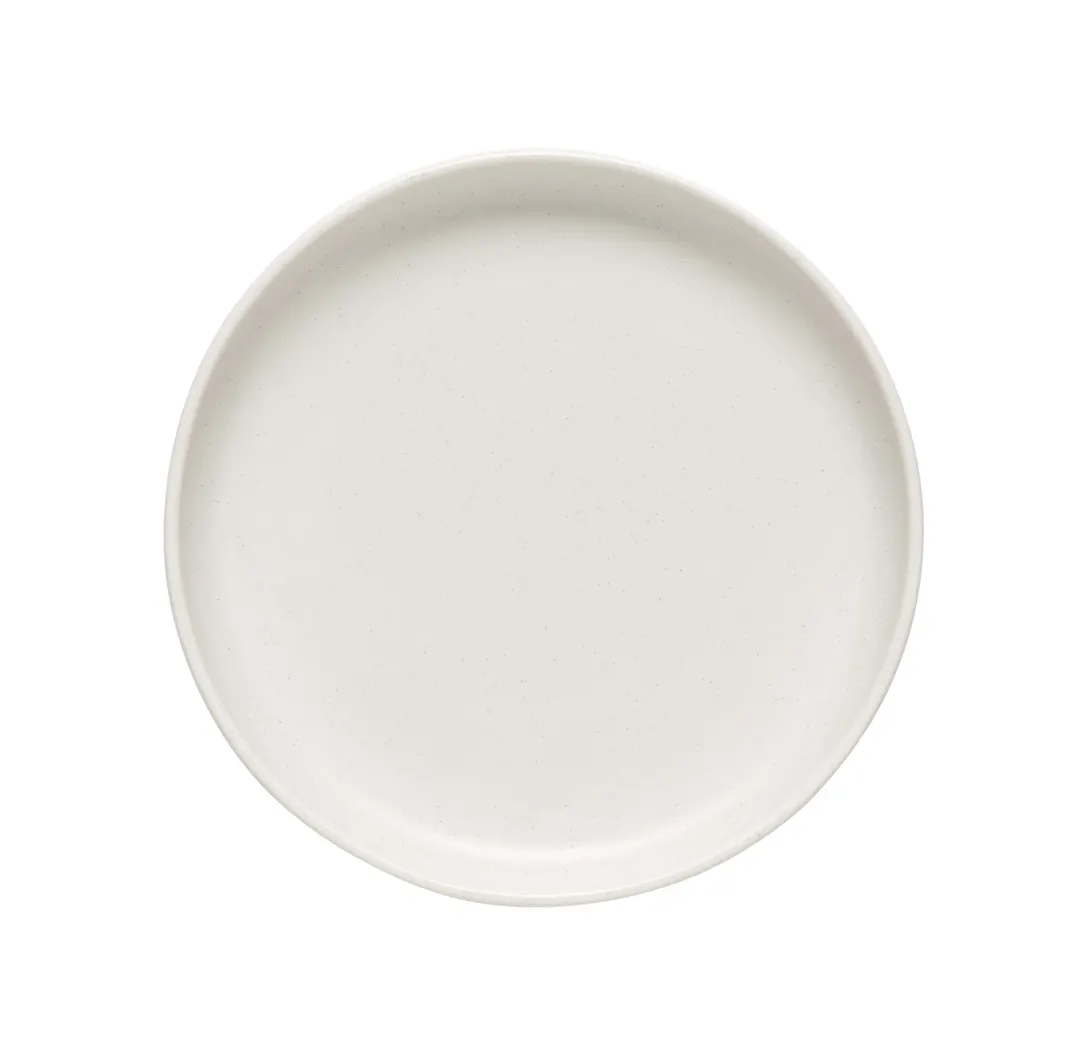 Libbey DRI-18-D - 7"¾ Round Coupe Rim Porcelain Plate, Satin Matte Driftstone Finish - 12/Case