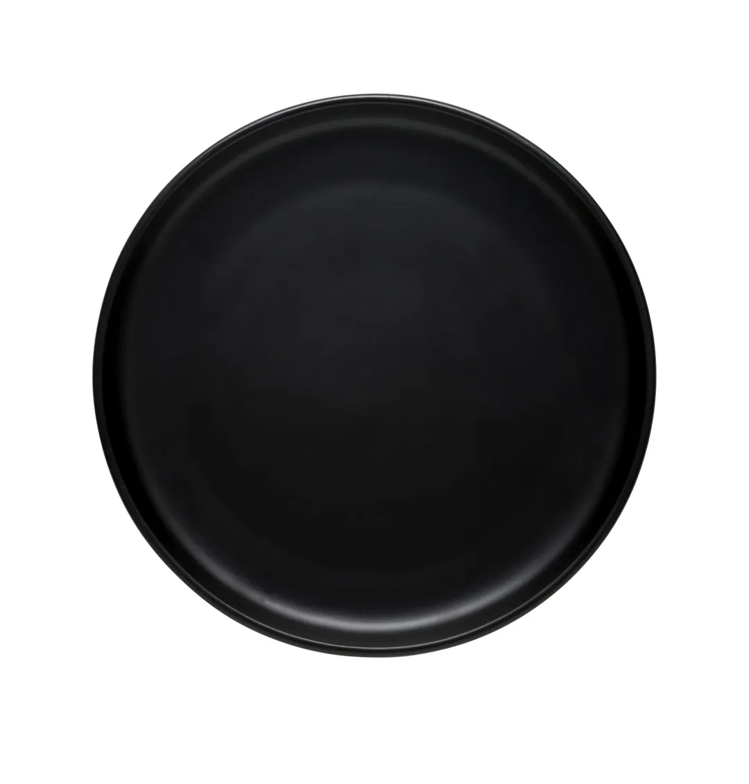 Libbey DRI-18-O China Plate – 7"¾ Round Coupe Rim, Onyx Porcelain, Satin Matte Finish - 12/Case