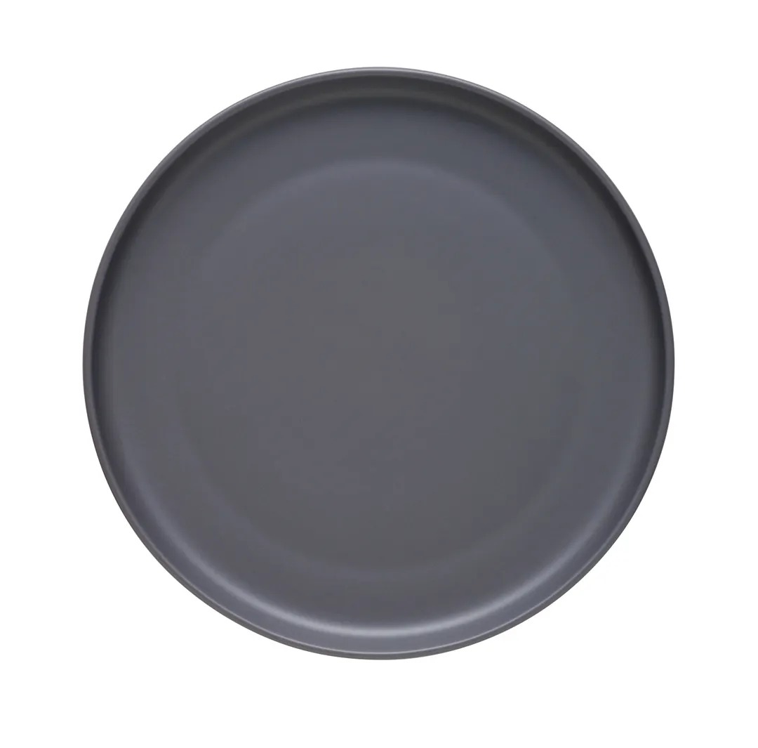 Libbey DRI-20-G - 10½" Round China Plate, Flat Coupe Rim, Satin Matte Finish Porcelain - 12/Case