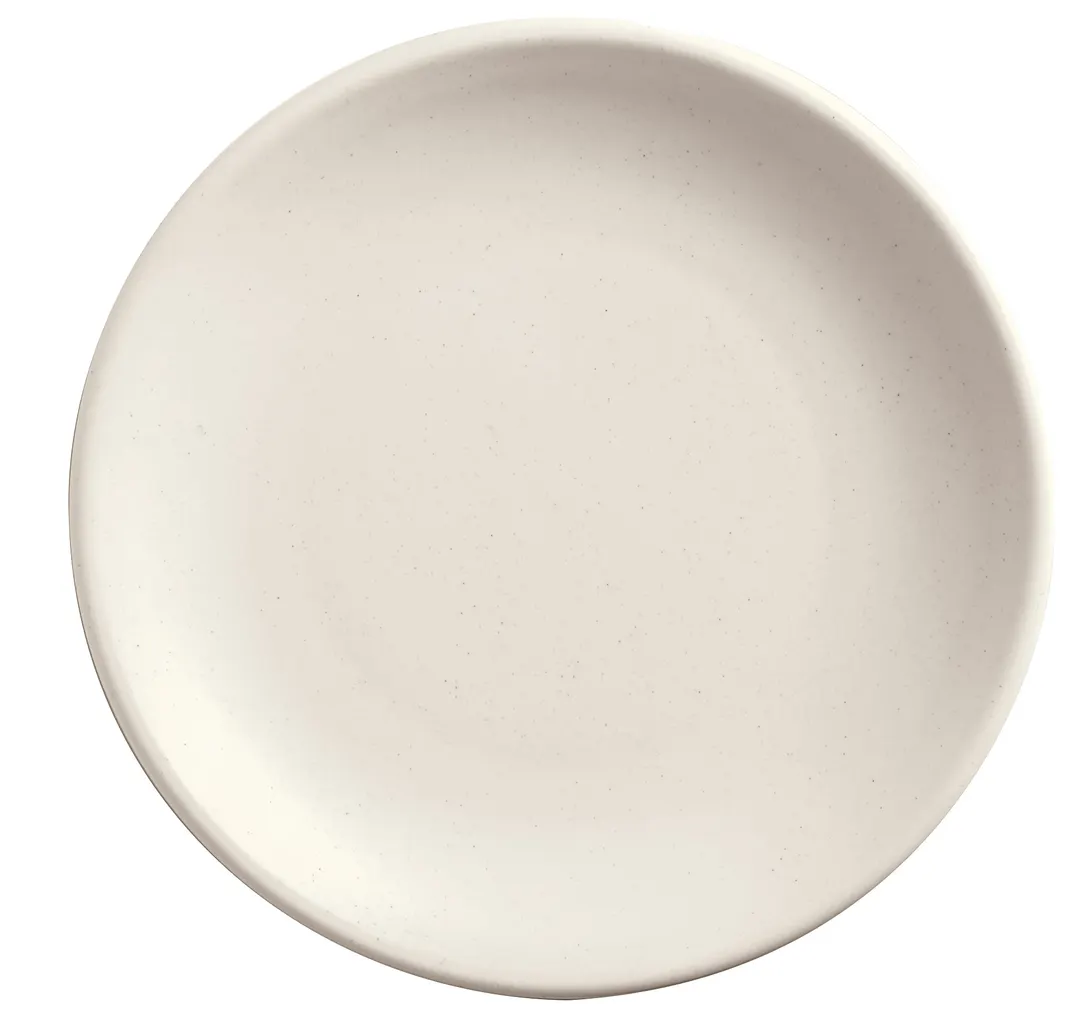Libbey DRI-3-D - 11" Round Porcelain Plate, Satin Matte Driftstone, Coupe Rim, Vitrified, - 12/Case