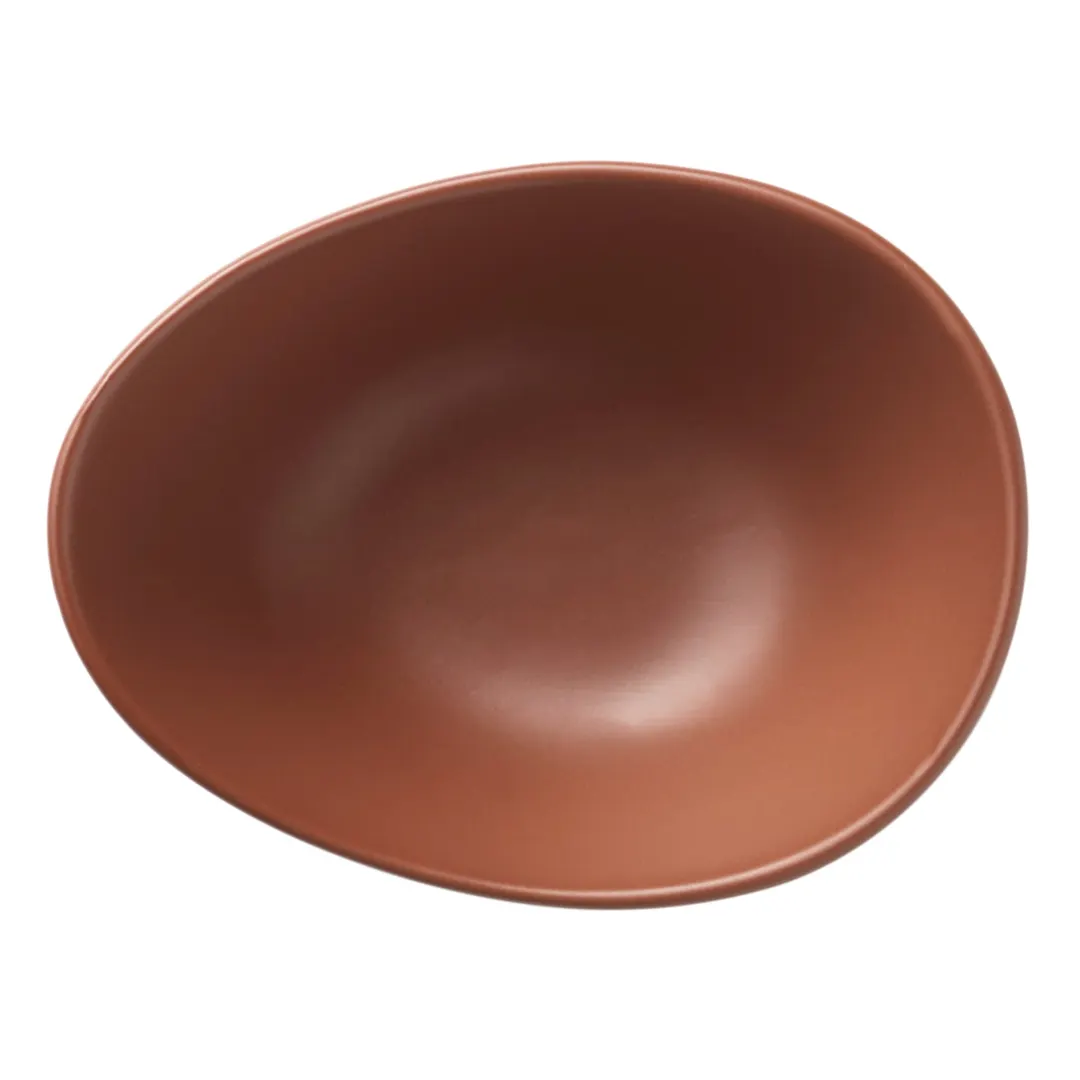 Libbey DRI-5-C Oval Porcelain Bowl – 4" x 1-3/4" H, 3‑Ounce, Satin Matte Driftstone Finish – 24/Case