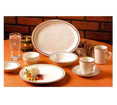 Libbey DSD-15 Oatmeal Bowl, 5-5/8" Dia x 2-1/8" H, 12.5 Oz White Stoneware Rolled Edge - 36/Case