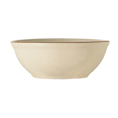 Libbey DSD-15 Oatmeal Bowl, 5-5/8" Dia x 2-1/8" H, 12.5 Oz White Stoneware Rolled Edge - 36/Case