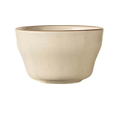 Libbey DSD-4 Bouillon Cup, 7 oz (3-7/8" Dia × 2-3/8" H), Cream White Stoneware, Narrow Rim - 36/Case