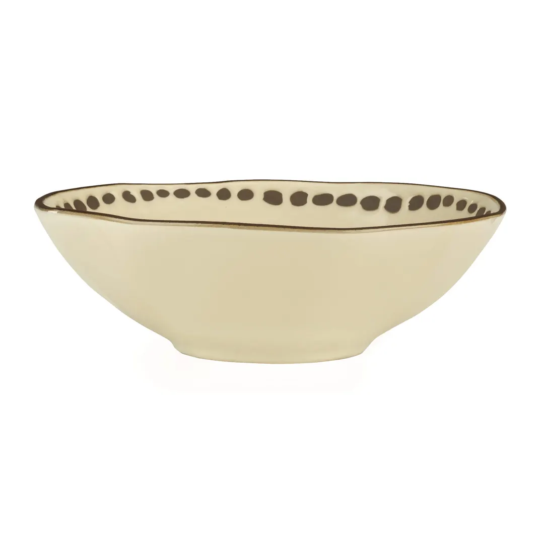 Libbey DULCET-3C - 14oz 6" Round Soup Bowl, Cream Stoneware Finish, Microwave Safe - 12/Case