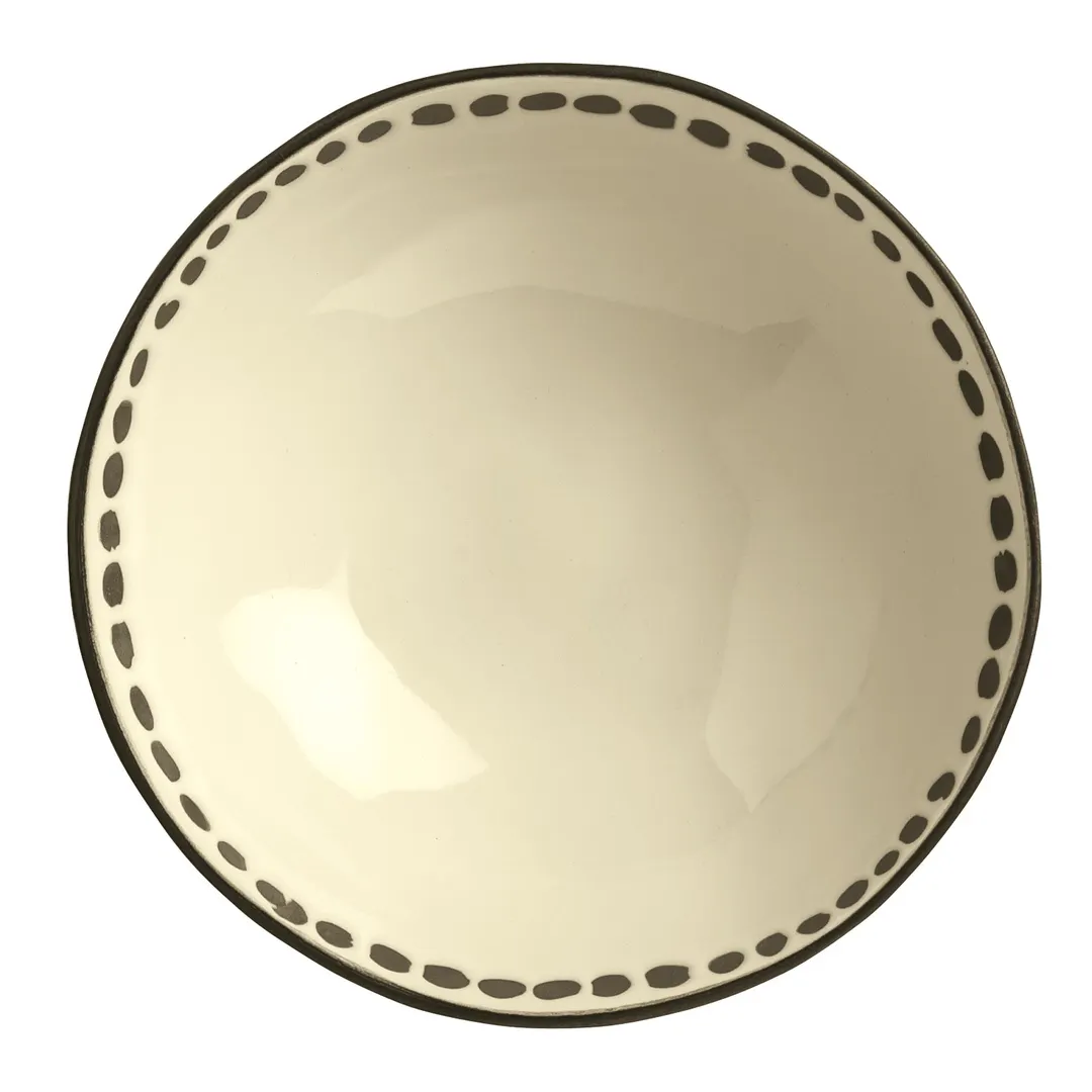 Libbey DULCET-3C - 14oz 6" Round Soup Bowl, Cream Stoneware Finish, Microwave Safe - 12/Case