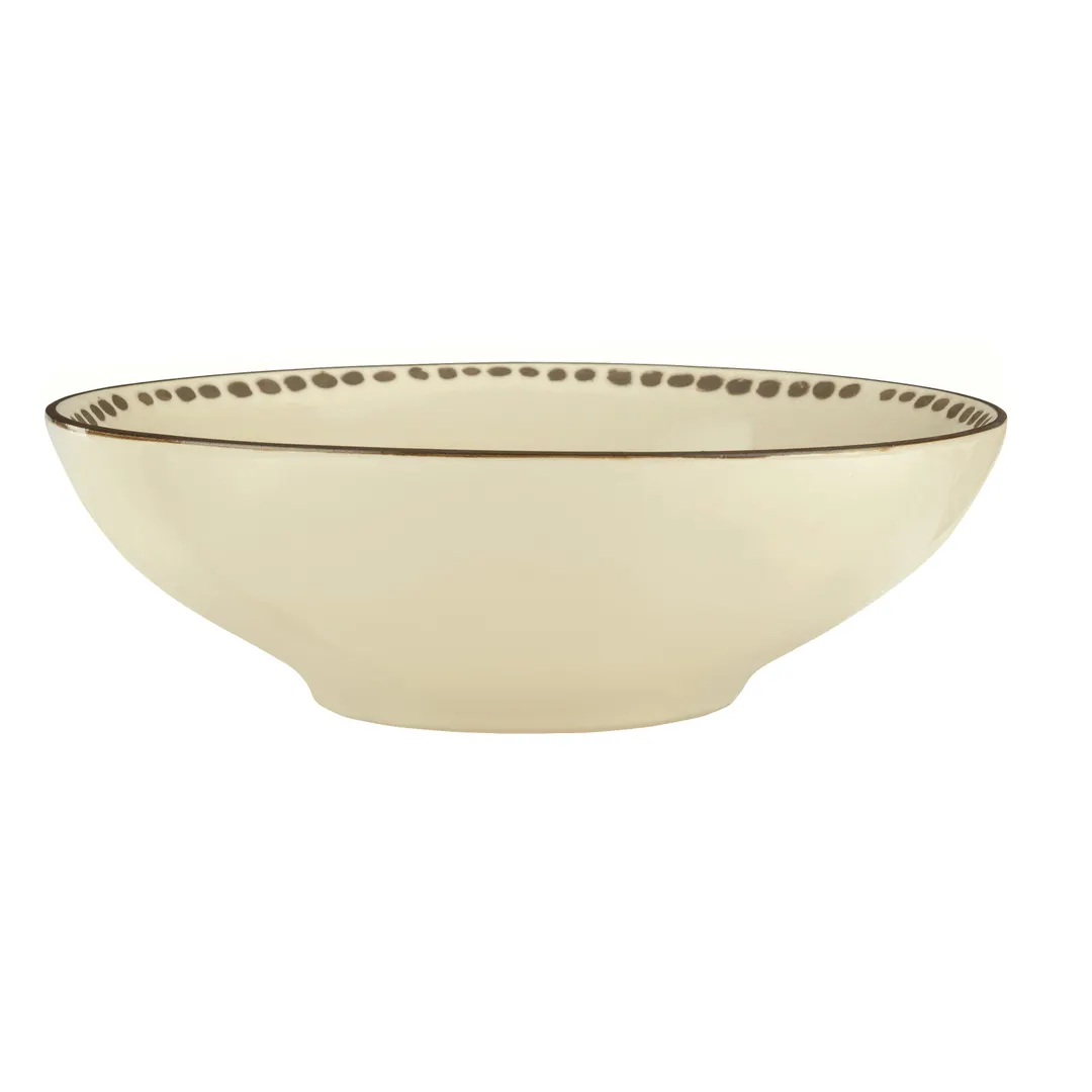 Libbey DULCET-5C Serving Bowl – 9" Dia x 2-7/8" H, Ceramic, Dishwasher & Microwave Safe - 12/Case