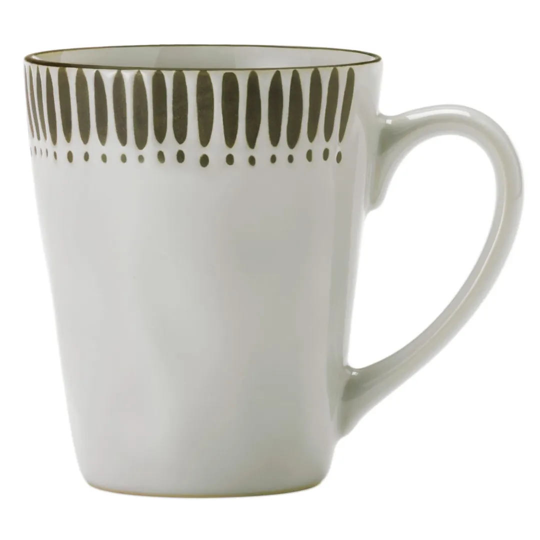 Libbey DULCET-6G China Mug, 13 oz Gray Stoneware, 4"5/8"H x5"3/8"W x3"7/8"L, Microwave Safe - 12/Case