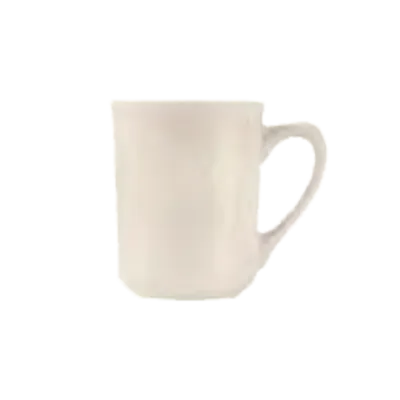 Libbey END-1 China Mug – 8.5 oz Cream White Porcelain, 3 ¾" H x 4 ⅛" D, Non‑Stackable - 36/Case