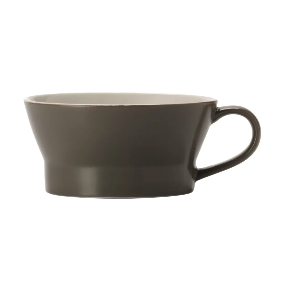 Libbey ENG-13-O - Olive Porcelain Cup Mug, 12.5 oz, 2"1/8 H x 6" W, Non‑Stackable - 36/Case
