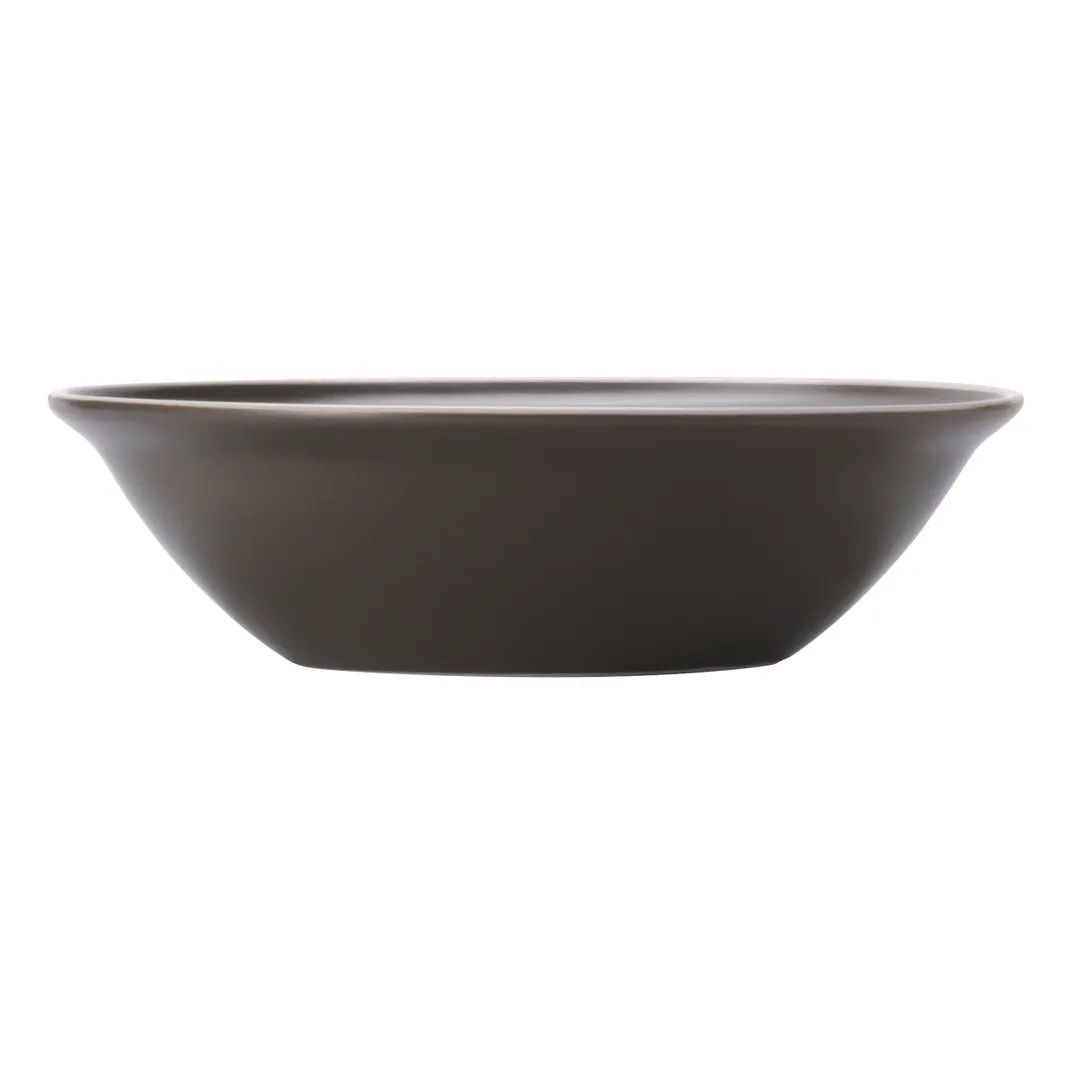 Libbey ENG-19-O Salad Bowl – 24oz (7") Round Porcelain, Olive Englewood Finish - 36/Case