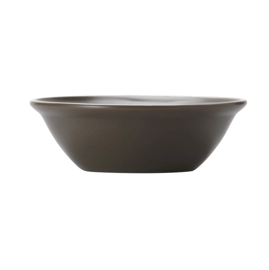 Libbey ENG-5-O Fruit Bowl, 6 oz (4" Dia x 1-5/8" H) Round Porcelain, Olive Englewood, Monkey Dish - 36/Case