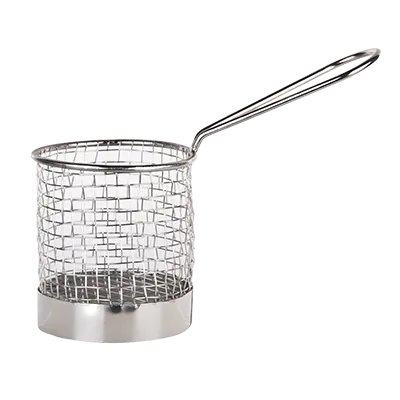 Libbey FB-15 Fry Basket, 6¾" L x 5⅞" H, 3½" Dia Well, 1‑16 oz Capacity, Stainless Steel - 12/Case