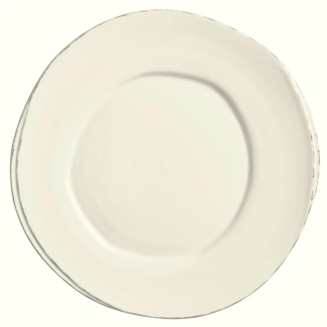 Libbey FH-500 - 6.375" Round Wide Rim Porcelain Plate, Cream White, Scratch‑Resistant - 36/Case