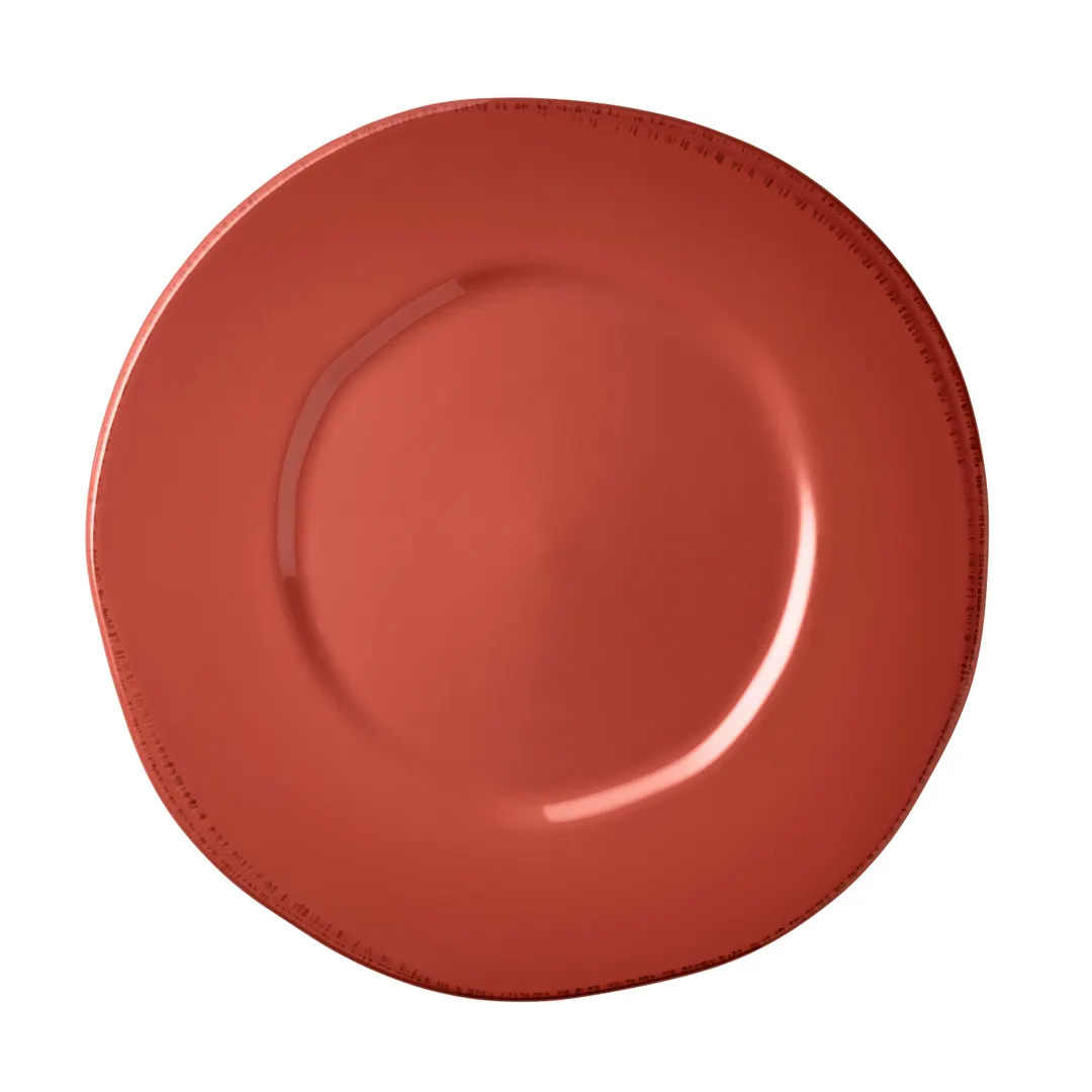 Libbey FH-503R China Plate – 10.5" Round Wide Rim Porcelain Barn Red Scratch‑Resistant – 12/Case
