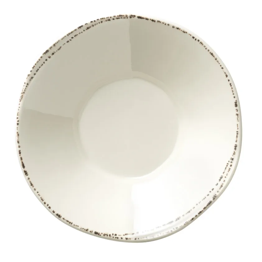Libbey FH-513MEL - 12 oz Ivory Melamine Bowl, 6½" Dia x 1⅝" H, Dishwasher Safe - 36/Case