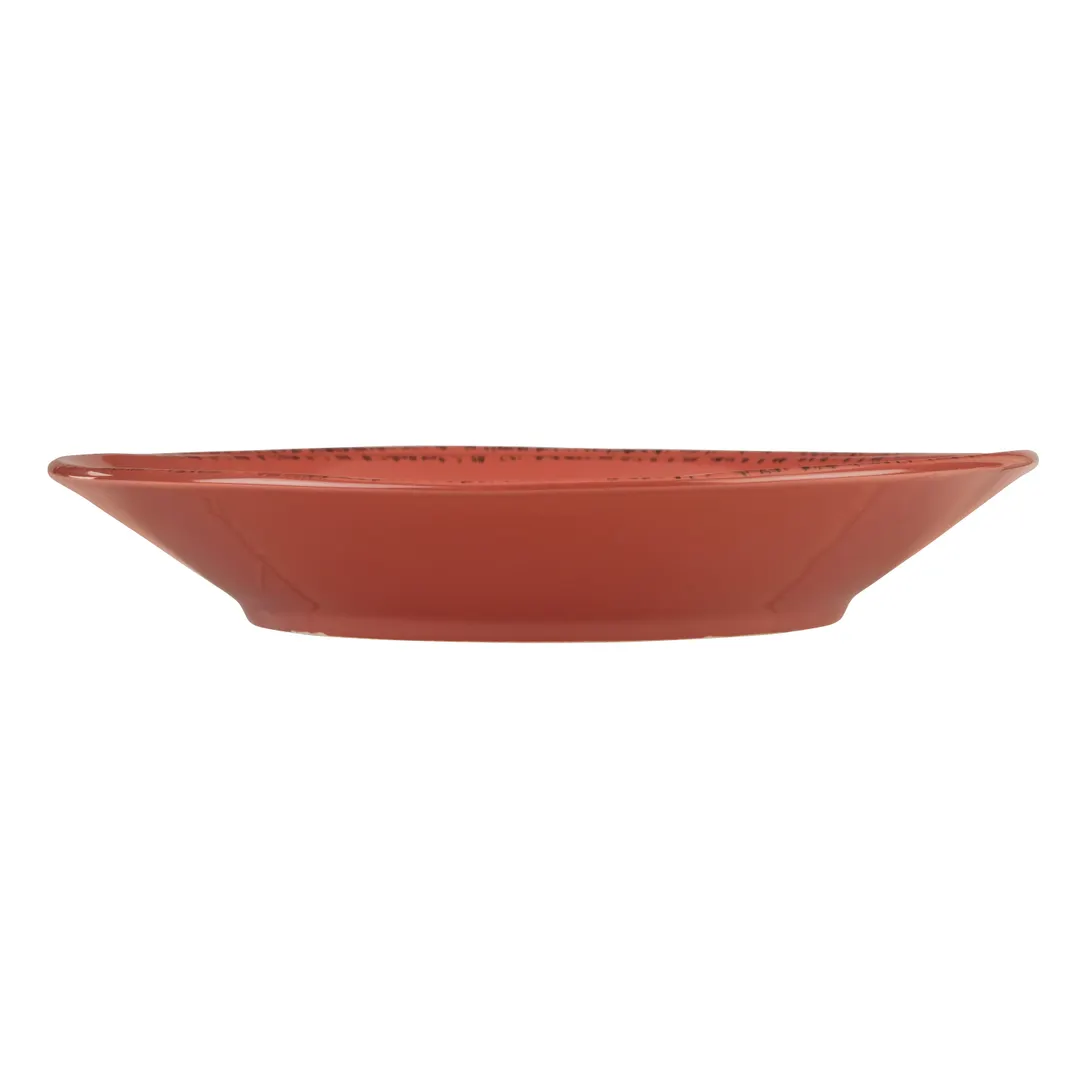 Libbey FH-514R - 9" Round Barn Red Porcelain Soup Salad Bowl, 27 oz (1‑5/8" H), Vitrified, 12/Case