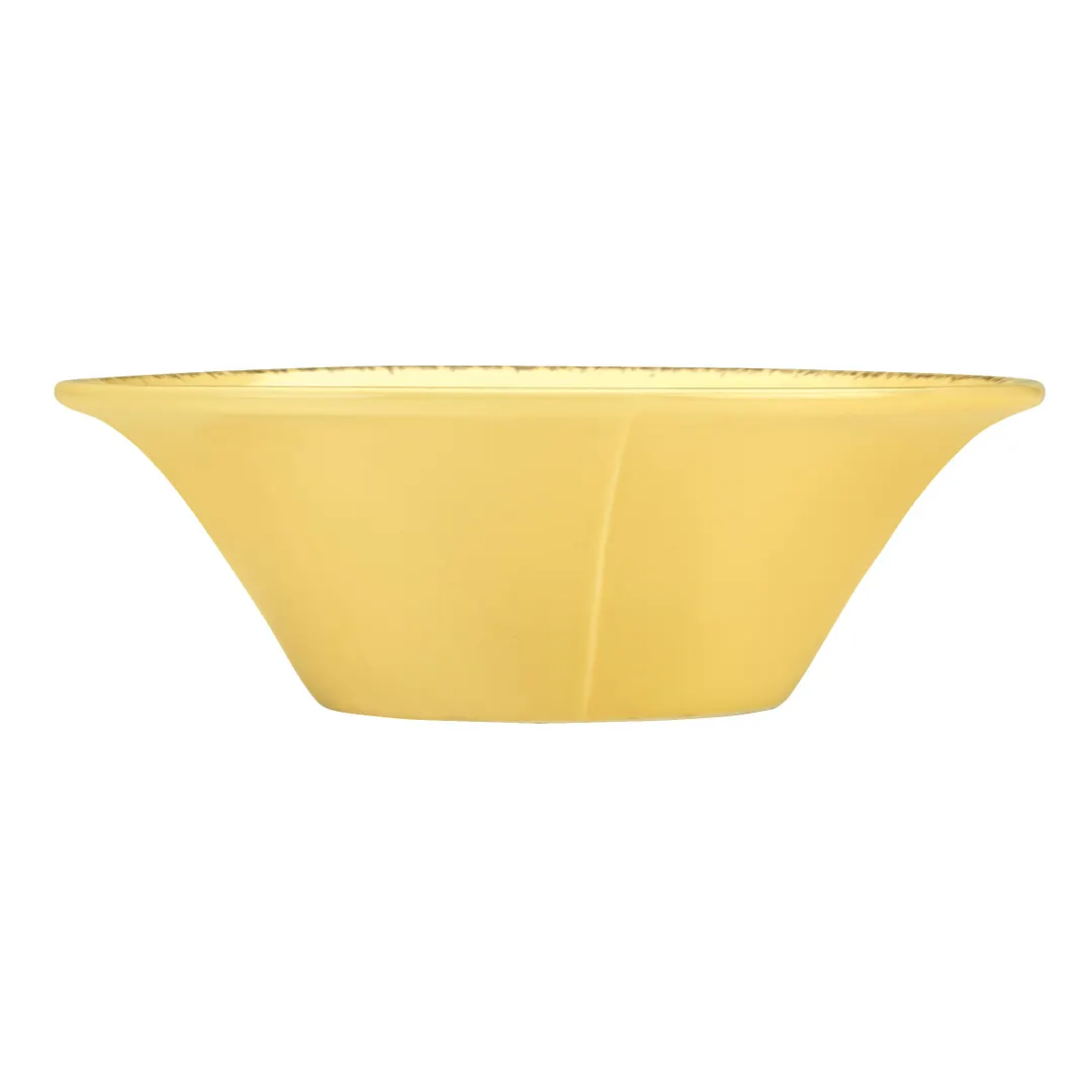 Libbey FH-515B - 20 oz Yellow Round Soup Bowl, 7" x 2-3/8" Porcelain, Scratch‑Resistant - 12/Case