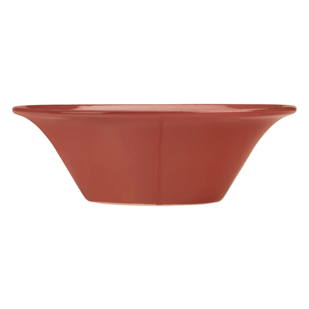 Libbey FH-515R - 20‑Oz Red Round Soup Bowl, 7" Dia x 2‑3/8" H, Porcelain, Scratch‑Resistant - 12/Case
