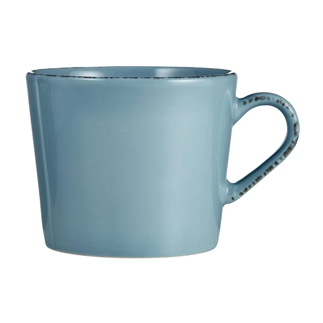 Libbey FH-518H - 9 oz Blue Hen Farmhouse Porcelain Cup, 3" H x 4½" D, Scratch‑Resistant - 36/Case