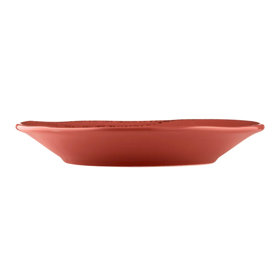 Libbey FH-519R - 6¼" Porcelain Saucer, Red Finish, 2‑7/8" Well, Scratch‑Resistant Vitrified, 36/Case