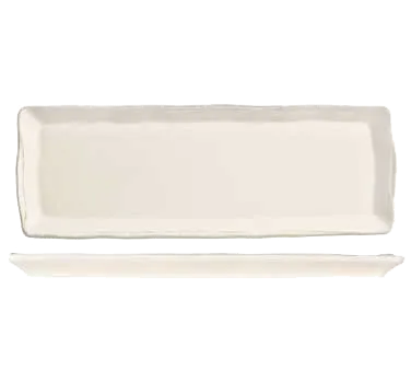 Libbey FH-529 - Rectangular China Tray, 16" x 5-3/4" White Porcelain, Scratch‑Resistant - 12/Case