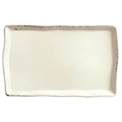 Libbey FH-711 Rectangular China Platter, 11" x 7", White Porcelain, Vitrified, Flared Edge - 12/Case