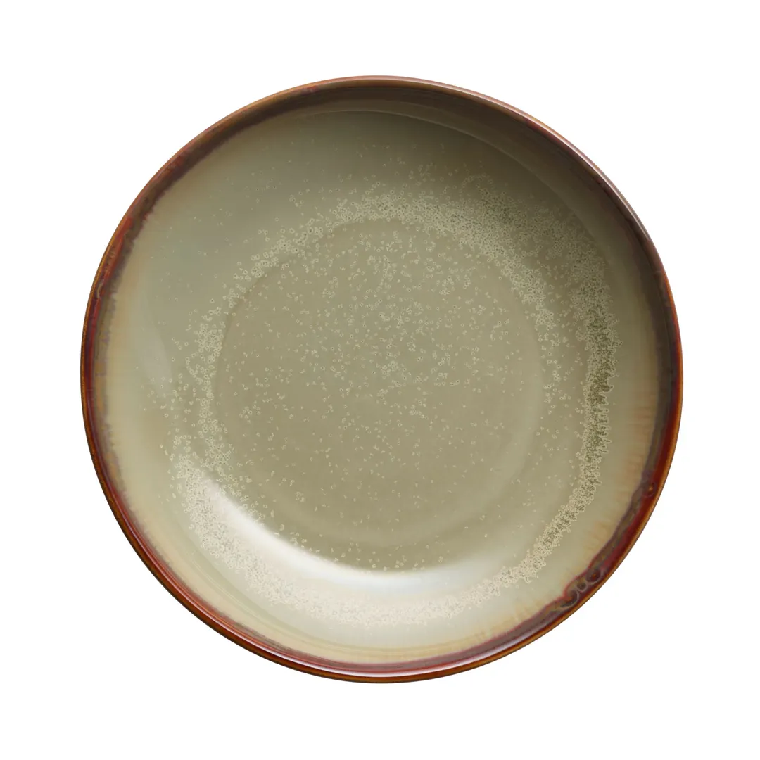 Libbey HEDON-10S - 19 Oz Soup Bowl, 8" Dia x 1.5" H, Porcelain Sage, Dishwasher Safe - 12/Case