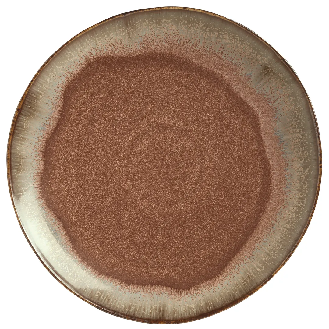 Libbey HEDON-2 10" Round Porcelain Plate, Polished Foot, Dishwasher & Microwave Safe - 12/Case