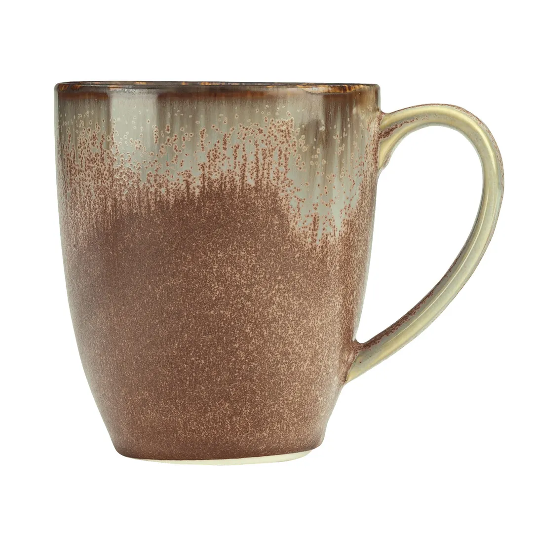 Libbey HEDON-8 China Mug, 13 oz Porcelain, Dishwasher & Microwave Safe, 3-7/8" H x 3-1/2" W - 12/Case