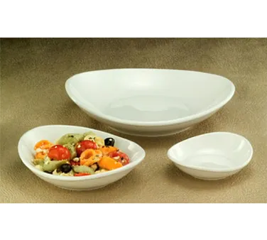 Libbey INF-050 - Oval Porcelain Bowl, 4 oz, 5" x 4-1/2" x 1-3/8" Bright White - 36/Case