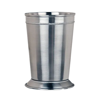 Libbey JC-25 Julep Cup 15 oz Beaded 304 Stainless Steel Height 4‑3/4" Width 3‑1/4" - 12/Case