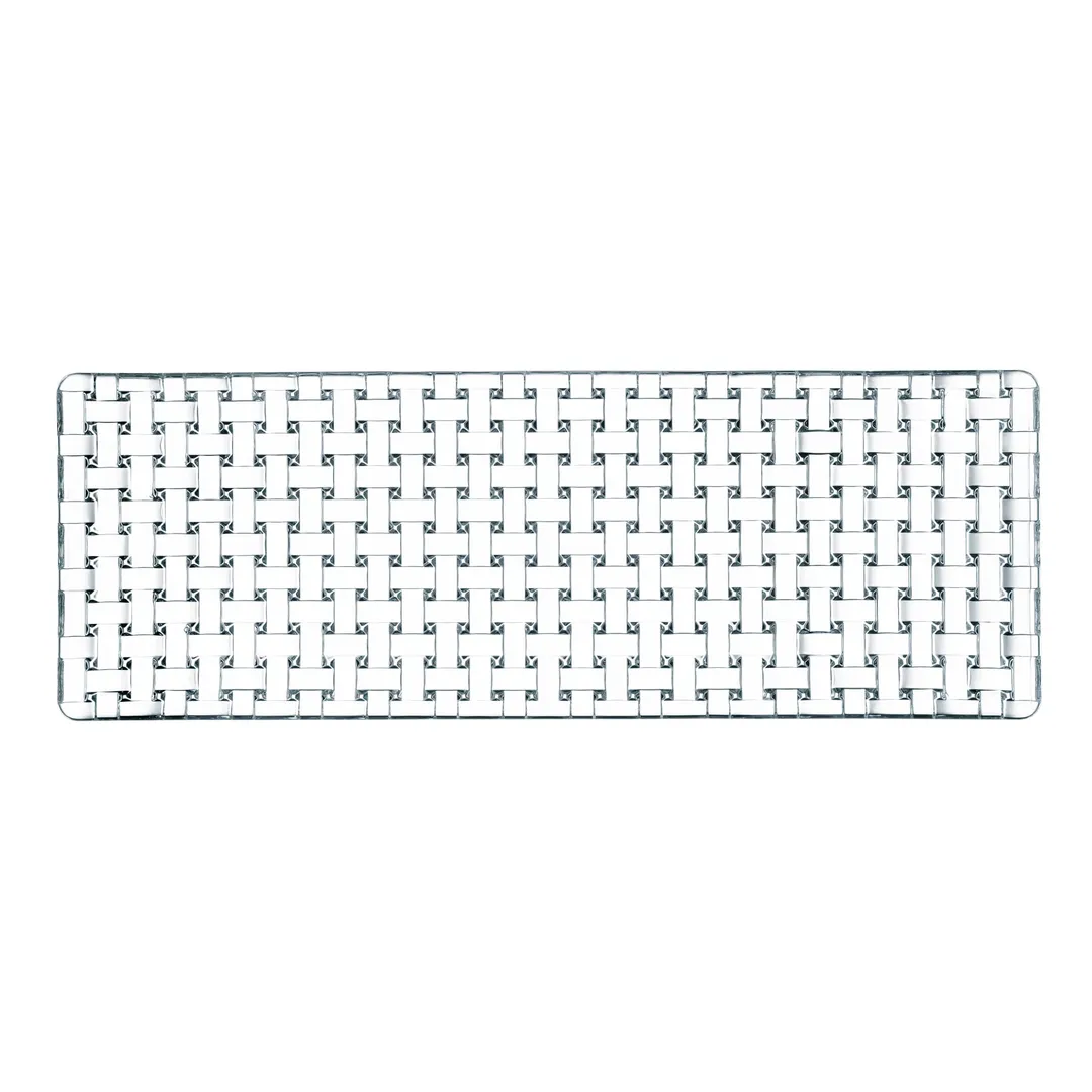 Nachtmann N81412 - Rectangular Glass Platter 16.5" W x 5.5" D x 1" H, Dishwasher Safe - 2/Case