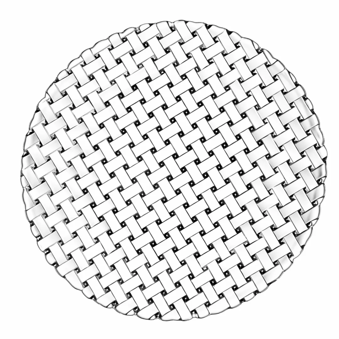 Nachtmann N89994 - 12 5/8" Round Charger Plate, Glass, Dishwasher, 12.625" Dia, 3.25" H - 8/Case