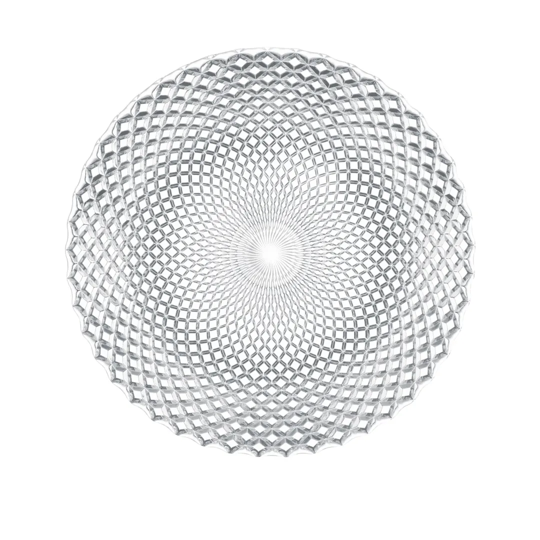 Nachtmann N89995 Charger Plate – 12 5/8" Round Clear Crystal Glass, Dishwasher Safe - 8/Case